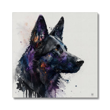 German Shepherd 'Watercolour Collection' Canvas