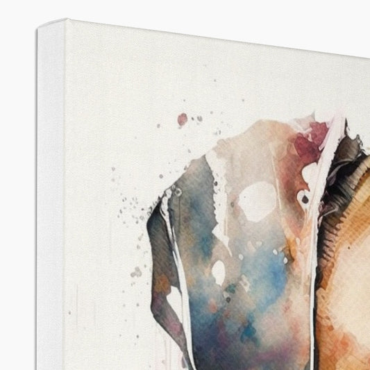 Boxer 'Watercolour Collection' Canvas