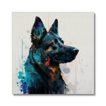 German Shepherd 'Watercolour Collection' Canvas