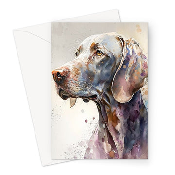 Weimaraner 'Watercolour Collection' Greeting Card