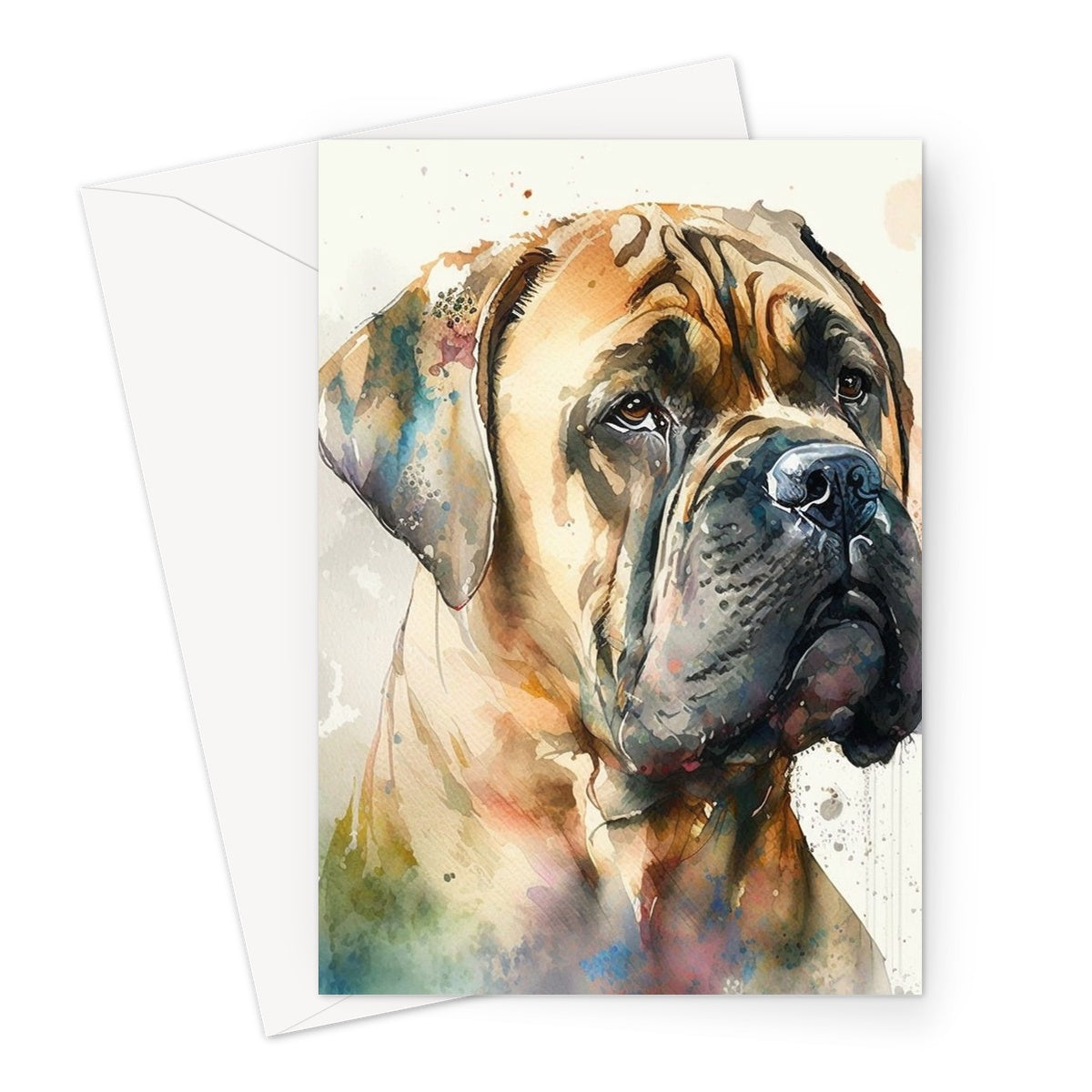 Cane Corso 'Watercolour Collection' Greeting Card