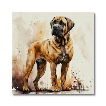 Boerboel Pet Portrait 'Watercolour Collection' Canvas