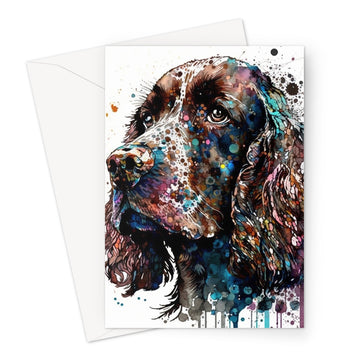 Cocker Spaniel Pet Portrait 'Watercolour Collection' Greeting Card