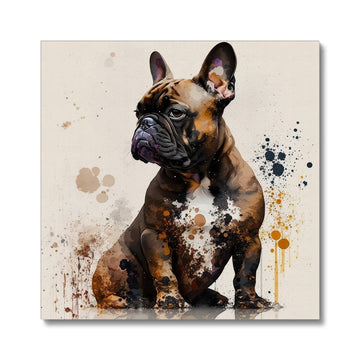 French Bulldog 'Watercolour Collection' Canvas