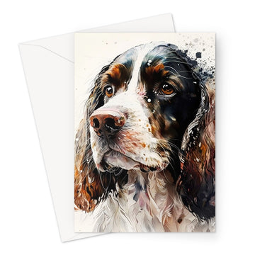 Cocker Spaniel Pet Portrait 'Watercolour Collection' Greeting Card