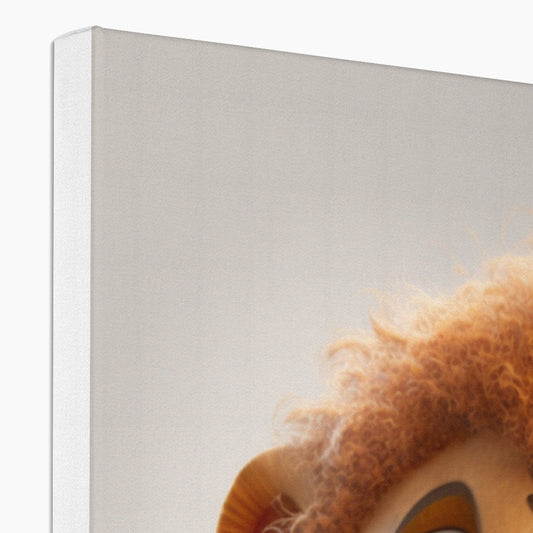 Kids Nursery Lion 'Super Cute' Canvas