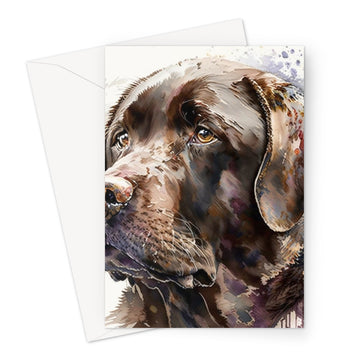 Labrador Retriever 'Watercolour Collection' Greeting Card