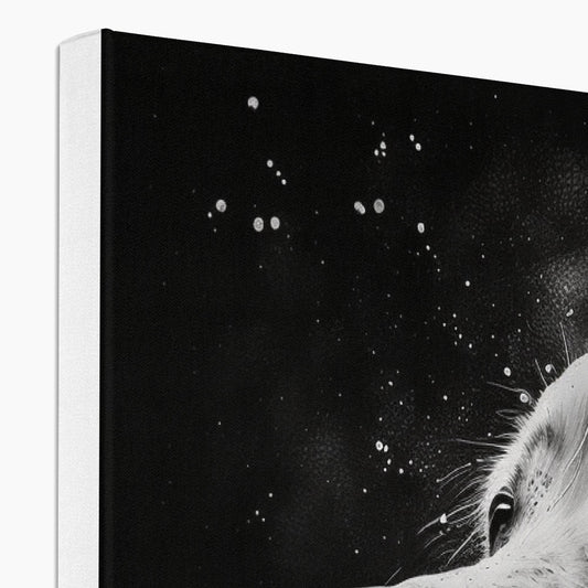 Golden Retriever 'Charcoal Collection' Canvas