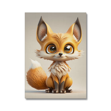 Kids Nursery Fox 'Super Cute' Canvas