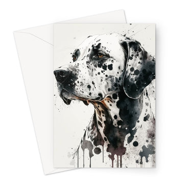 Dalmatian 'Charcoal Collection' Greeting Card