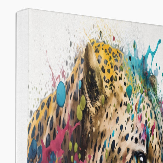 Leopard Landscape 'Paint Splash Collection' Canvas