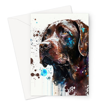 Labrador Retriever 'Watercolour Collection' Greeting Card