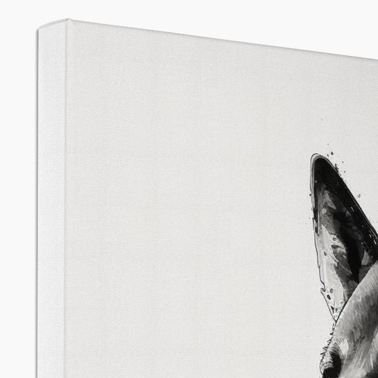 Akita Inu 'Charcoal Collection' Canvas