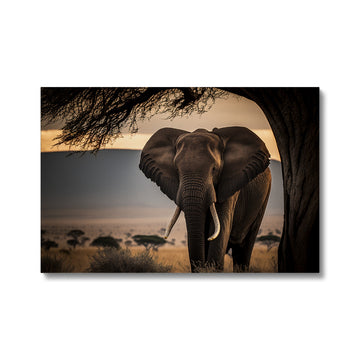 Elephant Landscape 'Natural Collection' Canvas