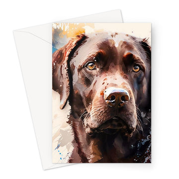 Labrador Retriever 'Watercolour Collection' Greeting Card