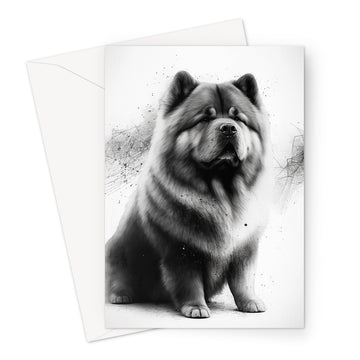 Chow Chow 'Charcoal Collection' Greeting Card