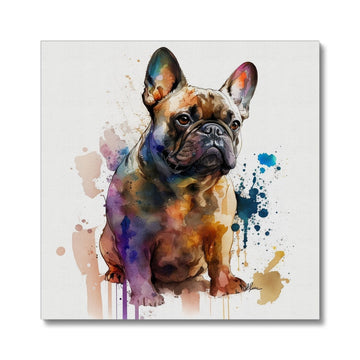 French Bulldog 'Watercolour Collection' Canvas