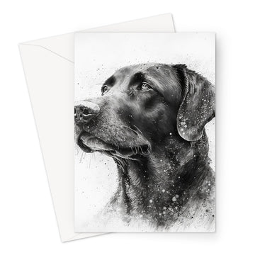 Labrador 'Charcoal Collection' Greeting Card