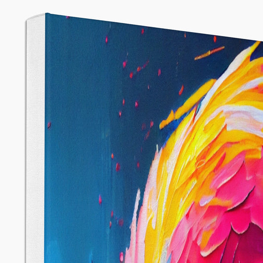 Flamingo 'Abstract Acrylic Collection' Canvas