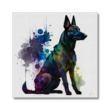 Belgian Malinois 'Watercolour Collection' Canvas