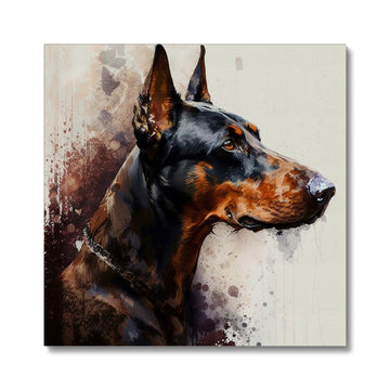 Doberman 'Watercolour Collection' Canvas