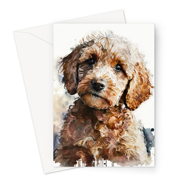 Cockapoo 'Watercolour Collection' Greeting Card