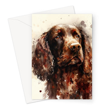 Cocker Spaniel Pet Portrait 'Watercolour Collection' Greeting Card