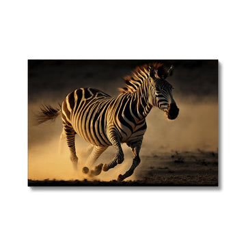 Zebra Landscape 'Natural Collection' Canvas