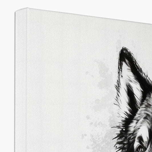 Alaskan Malamute 'Charcoal Collection' Canvas