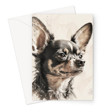 Chihuahua 'Charcoal Collection' Greeting Card