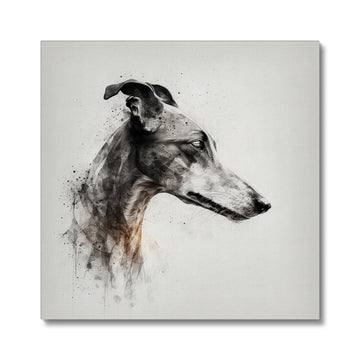 Greyhound 'Charcoal Collection' Canvas