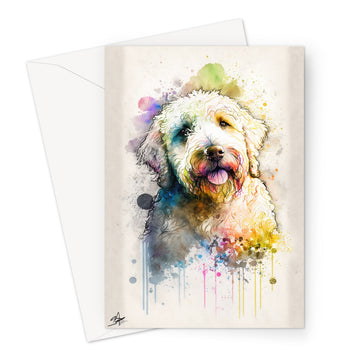 Golden Doodle 'Watercolour Collection' Greeting Card