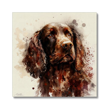 Cocker Spaniel Pet Portrait 'Watercolour Collection' Canvas