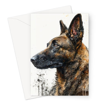 Belgian Malinois 'Watercolour Collection' Greeting Card