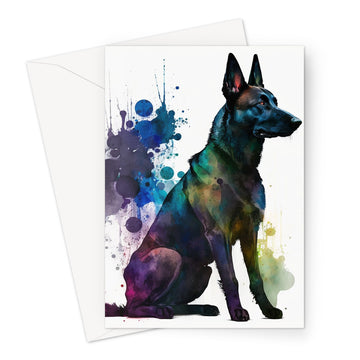 Belgian Malinois 'Watercolour Collection' Greeting Card