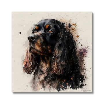 Cocker Spaniel Pet Portrait 'Watercolour Collection' Canvas