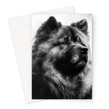 Chow Chow 'Charcoal Collection' Greeting Card