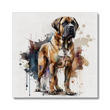 Boerboel Pet Portrait 'Watercolour Collection' Canvas