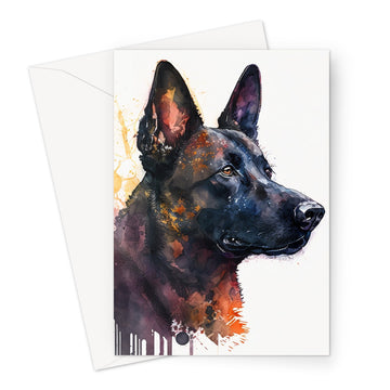 Belgian Malinois 'Watercolour Collection' Greeting Card