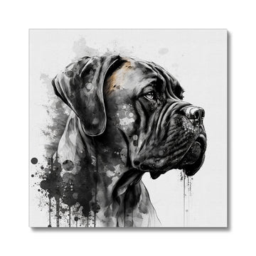 Bullmastiff 'Charcoal Collection' Canvas