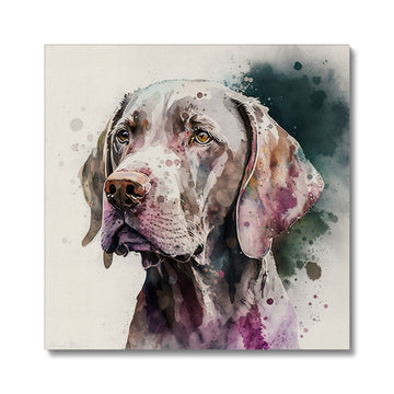 Weimaraner 'Watercolour Collection' Canvas