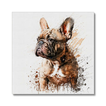 French Bulldog 'Watercolour Collection' Canvas