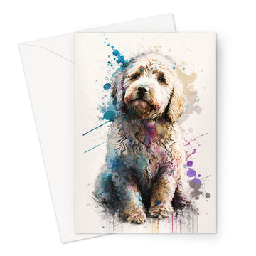 Golden Doodle 'Watercolour Collection' Greeting Card