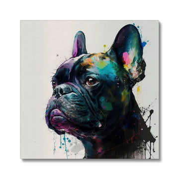 French Bulldog 'Watercolour Collection' Canvas