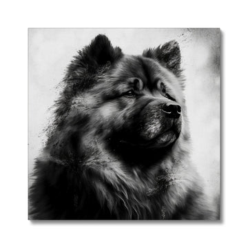 Chow Chow 'Charcoal Collection' Canvas