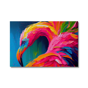 Flamingo 'Abstract Acrylic Collection' Canvas