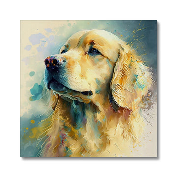 Golden Retriever 'Watercolour Collection' Canvas