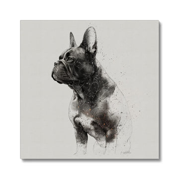 French Bulldog 'Charcoal Collection' Canvas