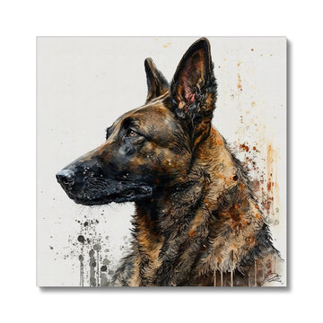 Belgian Malinois 'Watercolour Collection' Canvas