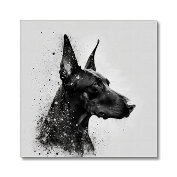 Doberman 'Charcoal Collection' Canvas